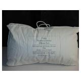 2 Pack King Firm White Duck Feather & Down Bed Pillow BOKSER HOME