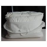 Queen 2 Pack  Medium White Duck Feather & Down Bed Pillow BOKSER HOME