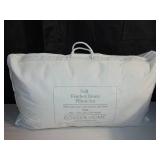 King 2 Pack Soft White Duck Feather & Down Bed Pillow BOKSER HOME