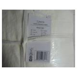 Full 100% French Linen Sheet Set  BOKSER HOME White