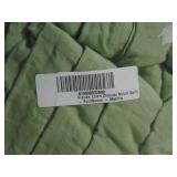 Full/Queen French Linen Channel Stitch Quilt & Sham Set | BOKSER HOME Matcha