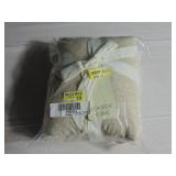 2 Pack  Linen Box Stitch Quilted Shams | BOKSER HOME Putty Heather