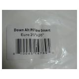 26" x 26" Euro Down Alternative White Bed Pillow Insert | BOKSER HOME