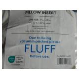 20" x 20" White Pillow Insert