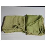 Casaluna Green Duvet Cover and Shams King size Rayon/Linen/Cotton