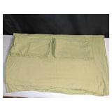 Casaluna Green Duvet Cover and Shams King size Rayon/Linen/Cotton