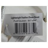 Lightweight Feather & Down Duvet Comforter Insert Full/Queen | BOKSER Home - STAINED