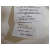 InUp Homes Fine Linens 102x106 Quilt White Linen/Cotton/Polyester