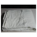 InUp Homes Fine Linens 102x106 Quilt White Linen/Cotton/Polyester