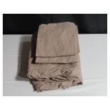KING Size- Clove 100% French Linen Sheet Set | BOKSER HOME - WASHED