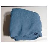 Queen Size 100% French Linen Fitted Sheet - Baltic Color | BOKSER HOME