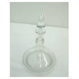 Clear Glass Wide Bottom Decanter