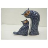 Pier 1 Owl & Owlet Ceramic Figurines