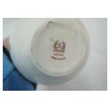 Vintage Lenox vases, Real English Ironstone  gravy boat and plate, Royal Wessex sugar bowl, Enesco Grape Pitcher,