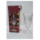 St George Hurricane fine lead crystal candle holder