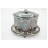 Antique English Silver Biscuit box
