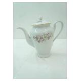 Vintage Gebruder Benedikt Porcelain Coffee Pot in Wild Flower Pattern