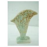 Vintage McCoy Art Pottery Grapevine Fan Vase 8" tall