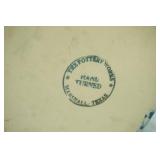 The Pottery Works Pitcher. Spongeware. Marshall Texas. 9" tall