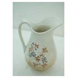 Antique Pearl White Ironstone Pitcher. Goodwin Bros