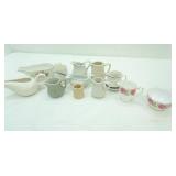 Vintage China, Ironstone creamers, sugars, gravy boats