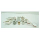 Vintage China, Ironstone creamers, sugars, gravy boats