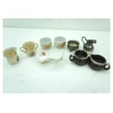 Vintage Silver-Plate Creamer & Sugar, Vintage Nasco Japan Pottery Creamer & Sugar and More