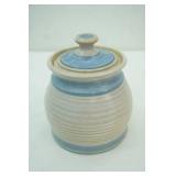 Handmade Stoneware Pottery Canister w/Lid