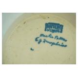 Vintage Marshall Pottery Heart-Shaped Spongeware Bowl