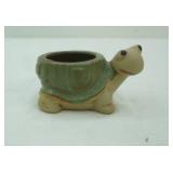 Ceramic Turtle planter, 2.5" x5"