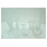 Crystal Vases, Murano & Murano-Style Vases, Mikasa?, Viking Glass Clear Swung Vase