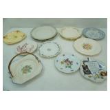 Variety of Antique/Vintage China & Porcelain Plates and Serving Dishes