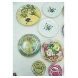 Vintage Collectors Plates: Norman Rockwell and Other Art Plates, some are Hand-Painted, Gold Rimmed