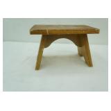 Vintage Wooden Hand-Painted Step Stool. 12"x 7.5x7.5"