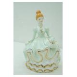Vintage Kaldun & Bogle Victorian Lady Porcelain Musical Figurine