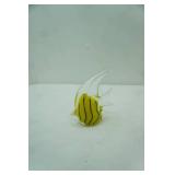 Hand-Blown Murano-Style Fish Figurine 4x4"