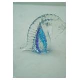 4"x4" Murano Hand-Blown Art Glass Seahorse Sculpture