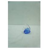 Hand-Blown Art Glass Angel Fish Figurine. 5"x4.5"