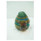 Hand-Blown Art Glass Snail Figurine 5.5"x4"