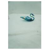 Marigold Glassware Hand-Blown Swan Dish
