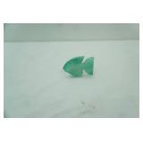 Carved Stone Fish Figurine (Fluorite? Onyx?) 4"x3"