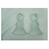 Vintage Viking Art Glass Praying Children Bookends.