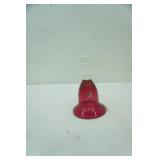 Handmade Red Glass Bell. Niagara Falls Canada