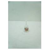 Vintage Fenton Hand-Painted Satin or Opaline Glass Bell