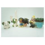 Collection of Vintage Ceramic Planters