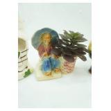 Collection of Vintage Ceramic Planters