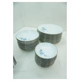 Vintage Noritake Sylvia Fine China Dinner Plates and Bowls.