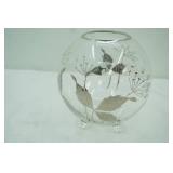 Vintage Cut Crystal Rose Bowl or Globe Vase