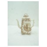 Antique J.H. Davis Ironstone Transferware Teapot