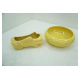 Vintage McCoy Yellow Planters